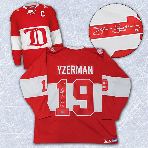 Steve Yzerman Detroit Red Wings Autographed Winter Classic Alumni Hockey Jersey