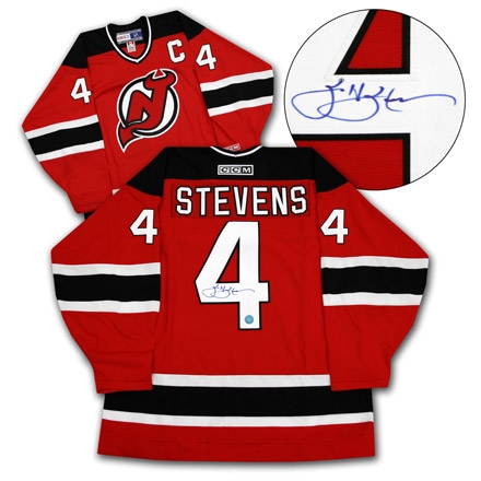 Scott Stevens New Jersey Devils Signed 1995 Stanley Cup Retro CCM Hockey Jersey
