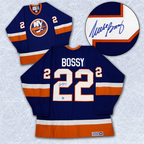 Mike Bossy New York Islanders Autographed Stanley Cup Retro CCM Hockey Jersey