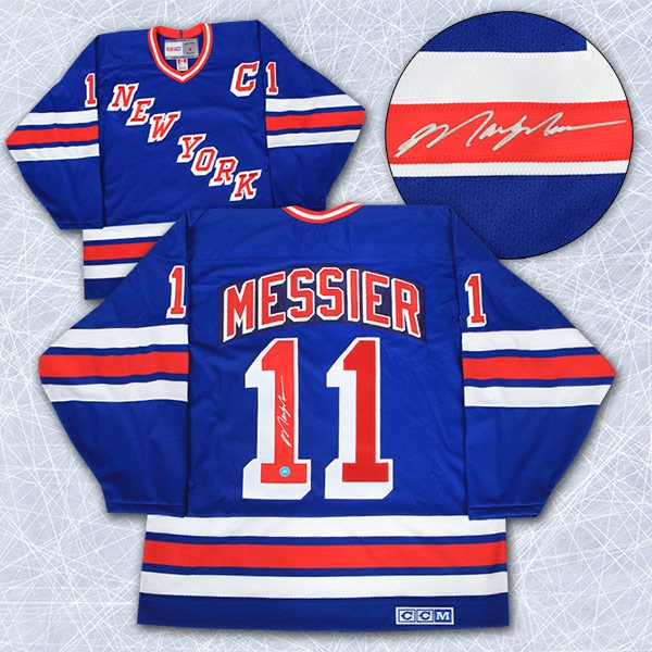 Mark Messier New York Rangers Autographed Retro CCM Hockey Jersey