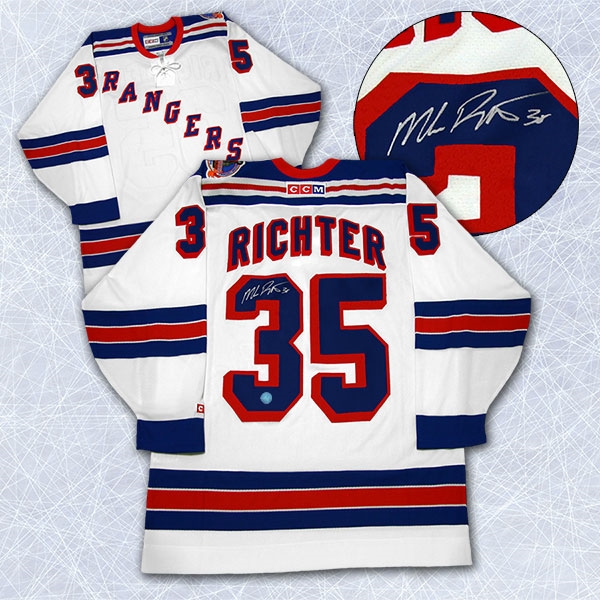 Mike Richter New York Rangers Autographed 1994 Stanley Cup CCM Hockey Jersey