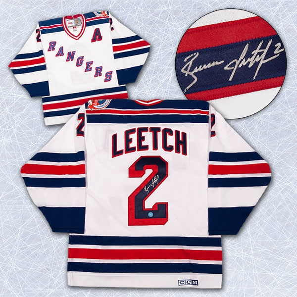 Brian Leetch New York Rangers Autographed 1994 Cup Retro CCM Hockey Jersey