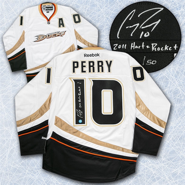 Corey Perry Anaheim Ducks Signed 2011 Hart & Richard Reebok Hockey Jersey #/50