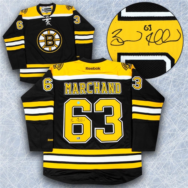 Brad Marchand Boston Bruins Autographed Reebok Premier Hockey Jersey 