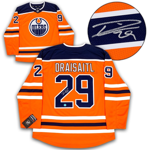 Leon Draisaitl Edmonton Oilers Autographed Fanatics Replica Hockey Jersey