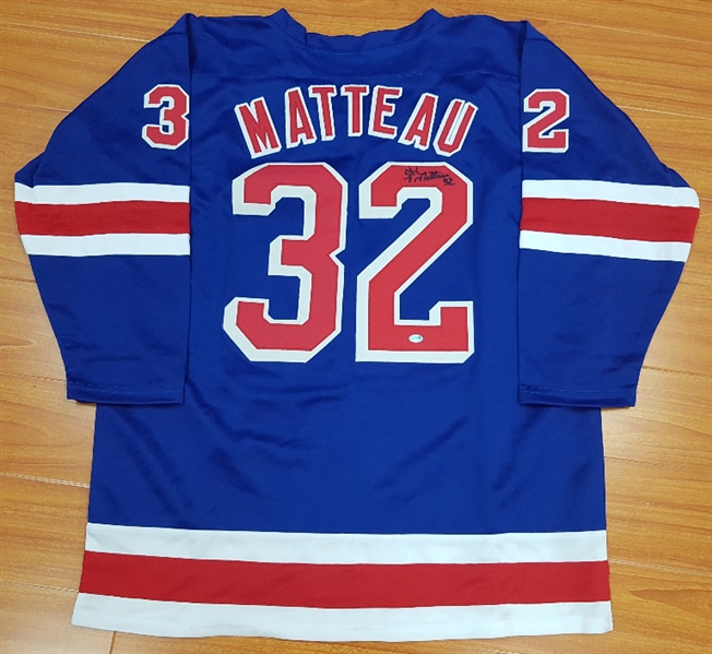 Stephane Matteau New York Rangers Autographed CUSTOM Hockey Jersey
