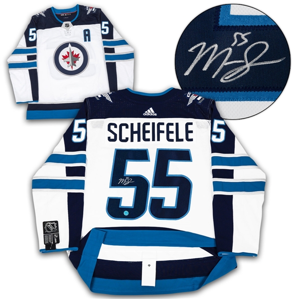 Mark Scheifele Winnipeg Jets Autographed White Adidas Authentic Hockey Jersey