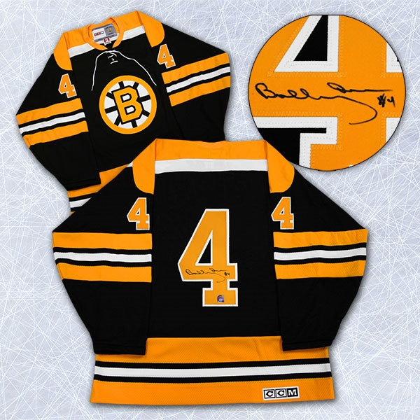 Bobby Orr Boston Bruins Autographed Black Retro CCM Hockey Jersey: GNR COA