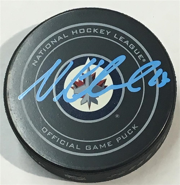 Nikolaj Ehlers Winnipeg Jets Autographed Official NHL Game Puck