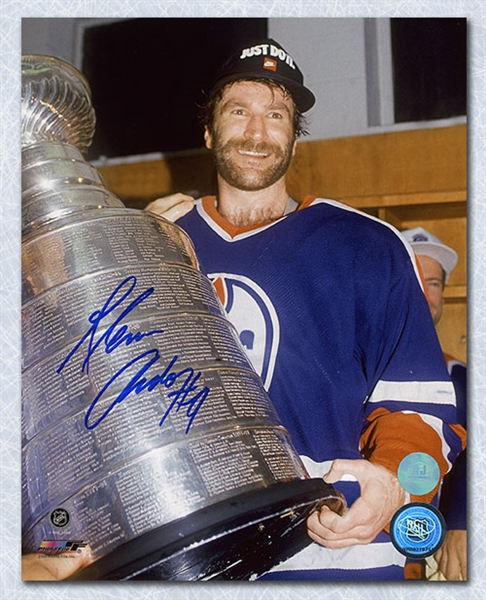 Glenn Anderson Edmonton Oilers Autographed Stanley Cup 8x10 Photo