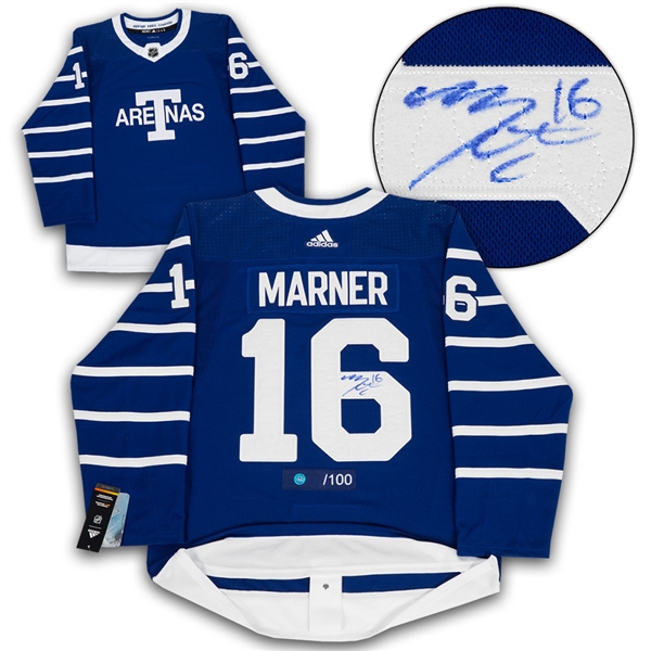Mitch Marner Toronto Arenas Signed Leafs Next Century Game Adidas Jersey #/100