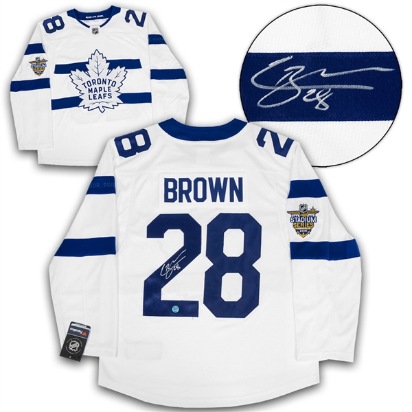 Connor Brown Toronto Maple Leafs Signed Stadium Series Fanatics Replica Jersey