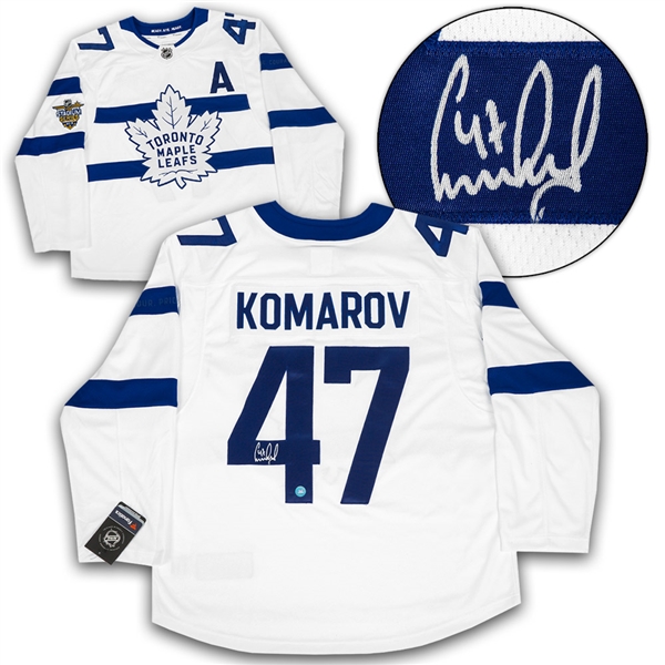 Leo Komarov Toronto Maple Leafs Signed Stadium Series Fanatics Replica Jersey