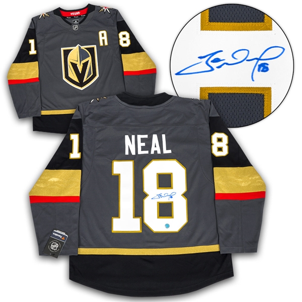 James Neal Vegas Golden Knights Autographed Fanatics Replica Hockey Jersey