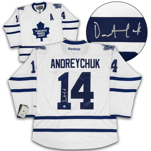 Dave Andreychuk Toronto Maple Leafs Signed White Reebok Premier Hockey Jersey