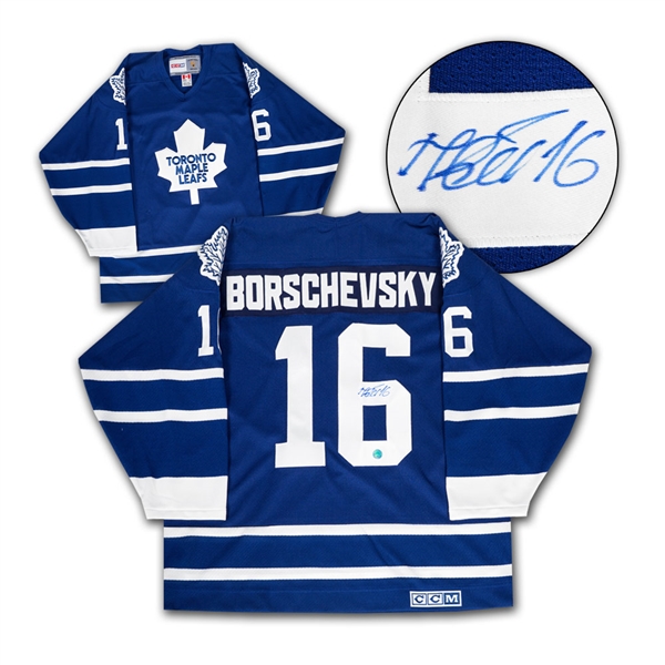 Nikolai Borschevsky Toronto Maple Leafs Autographed Retro CCM Hockey Jersey