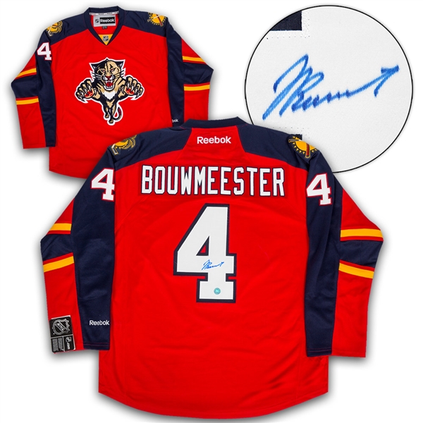 Jay Bouwmeester Florida Panthers Autographed Reebok Premier Hockey Jersey
