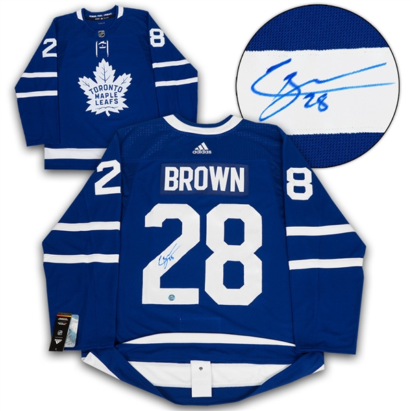 Connor Brown Toronto Maple Leafs Autographed Adidas Authentic Hockey Jersey