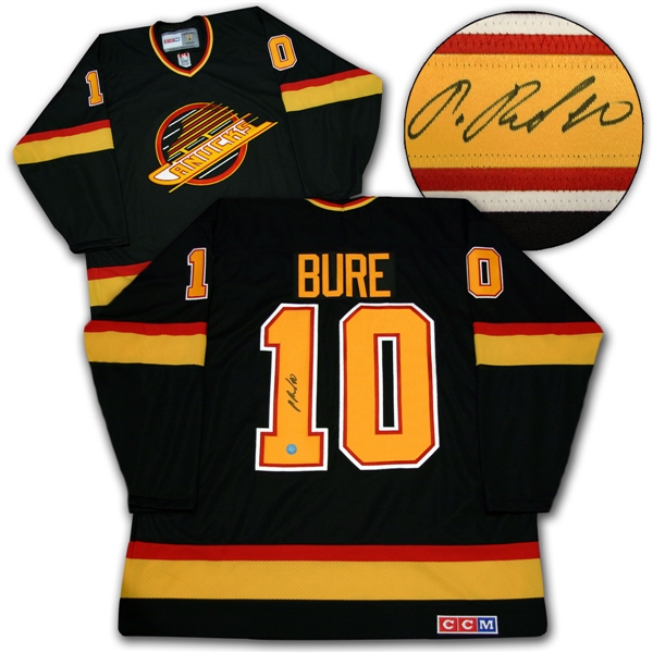 Pavel Bure Vancouver Canucks Autographed Black Retro CCM Hockey Jersey