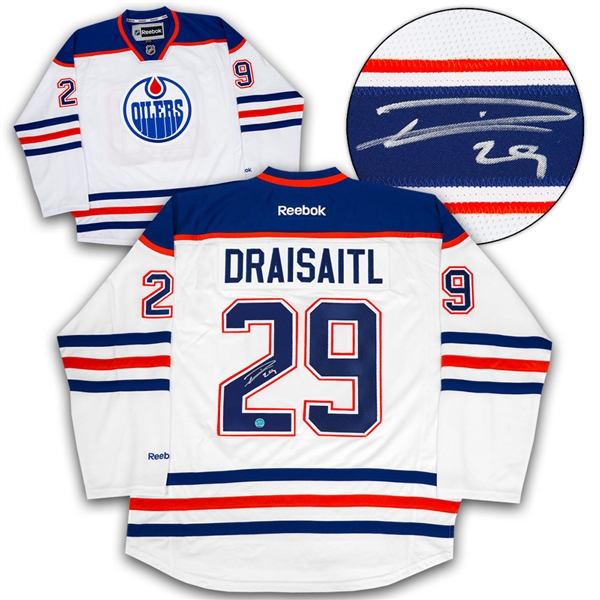 Leon Draisaitl Edmonton Oilers Autographed Rookie Reebok Premier Hockey Jersey