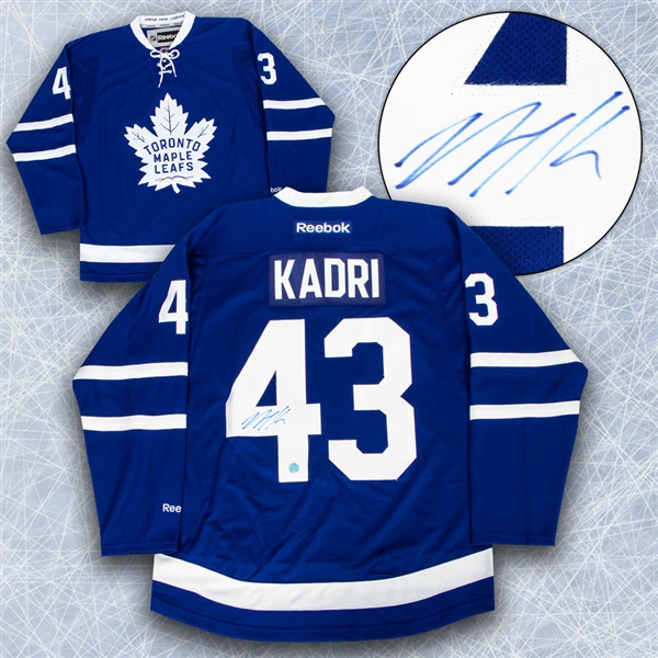 Nazem Kadri Toronto Maple Leafs Autographed Reebok Premier Hockey Jersey - Size Medium