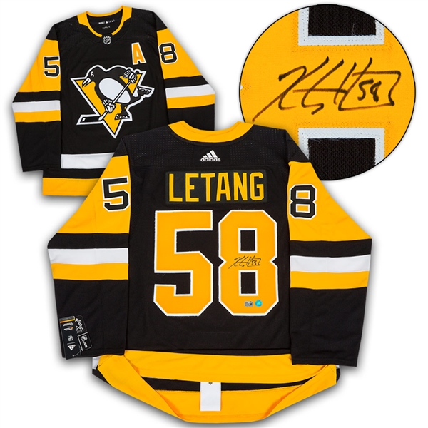 Kris Letang Pittsburgh Penguins Autographed Adidas Authentic Hockey Jersey