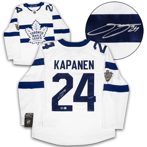 Kasperi Kapanen Toronto Maple Leafs Signed Stadium Series Fanatics Hockey Jersey