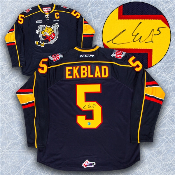 Aaron Ekblad Barrie Colts Autographed CCM CHL Replica Hockey Jersey