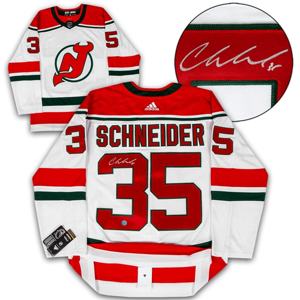 Cory Schneider New Jersey Devils Autographed Alternate Adidas Authentic Hockey Jersey