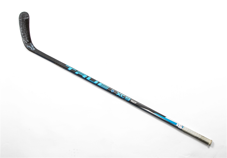 Mitch Marner Toronto Maple Leafs Game Used and Autographed True XC9 Hockey Stick - MLSE LOA & AJSW COA