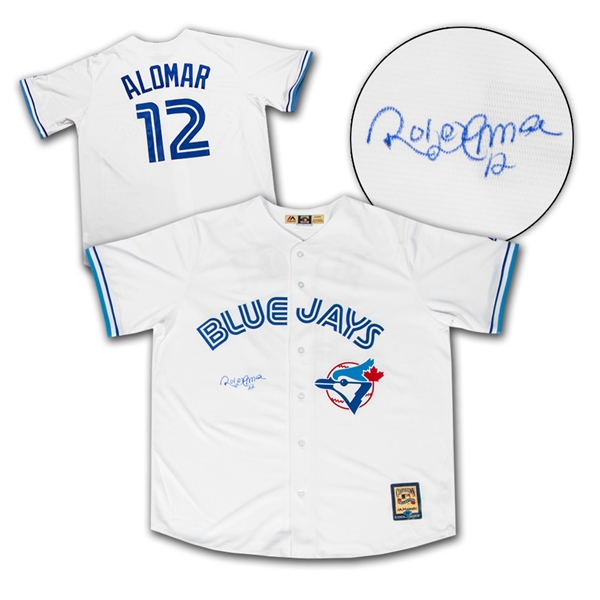 Roberto Alomar Toronto Blue Jays Autographed Cooperstown Retro Baseball Jersey