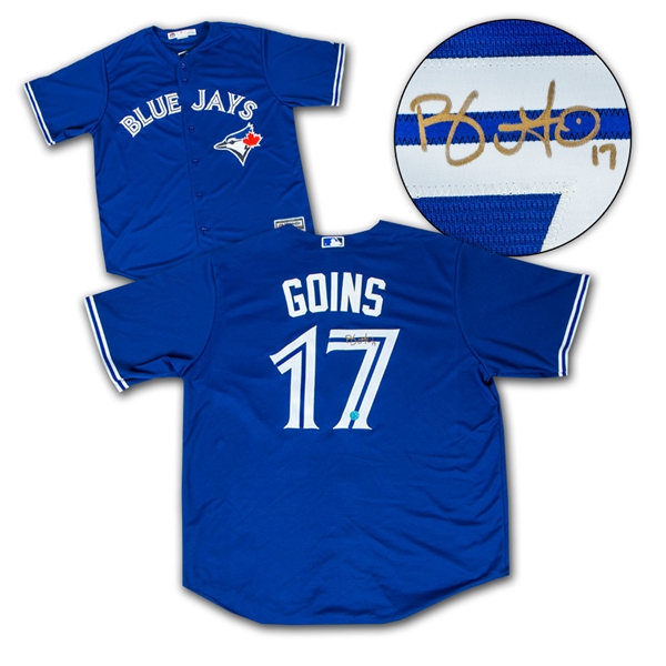 Ryan Goins Toronto Blue Jays Autographed Replica MLB Baseball Jersey