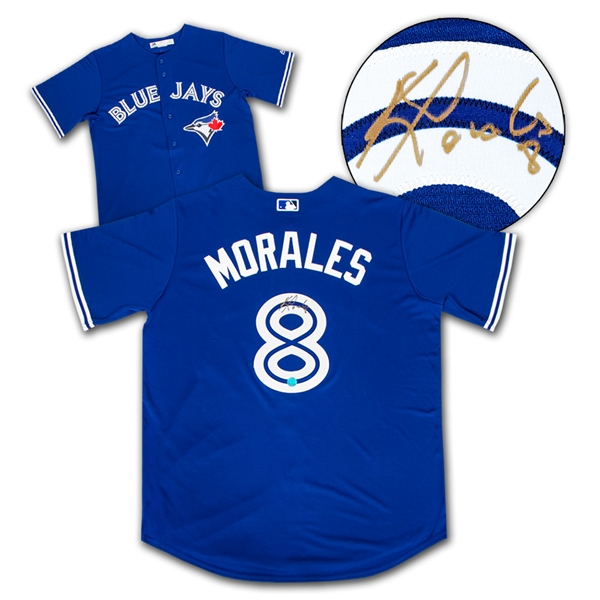 Kendrys Morales Toronto Blue Jays Autographed Replica MLB Baseball Jersey