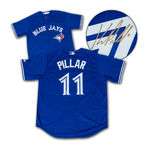 Kevin Pillar Toronto Blue Jays Autographed Blue Replica MLB Baseball Jersey