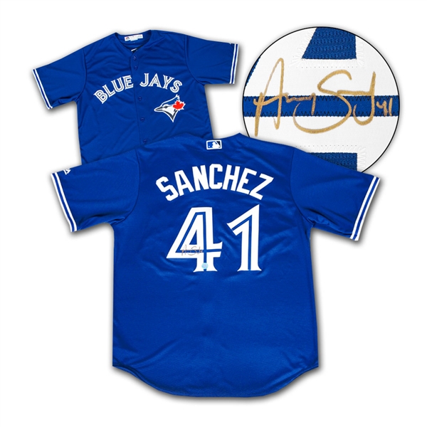 Aaron Sanchez Toronto Blue Jays Autographed Replica MLB Baseball Jersey