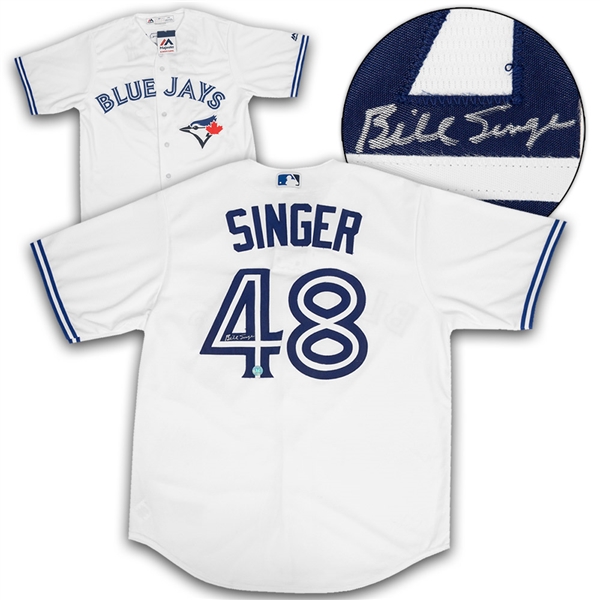 Bill Singer Toronto Blue Jays Autographed White Replica MLB Baseball Jersey