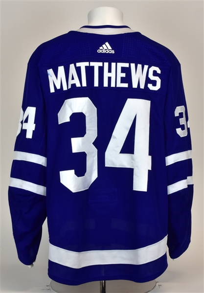 Auston Matthews Toronto Maple Leafs Game Worn Hockey Jersey *MLSE COA*