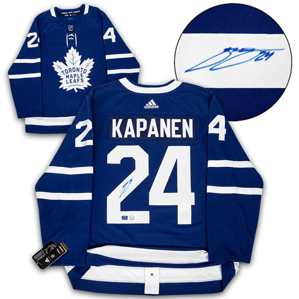 Kasperi Kapanen Toronto Maple Leafs Autographed Adidas Authentic Hockey Jersey