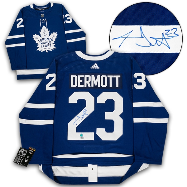 Travis Dermott Toronto Maple Leafs Autographed Adidas Authentic Hockey Jersey