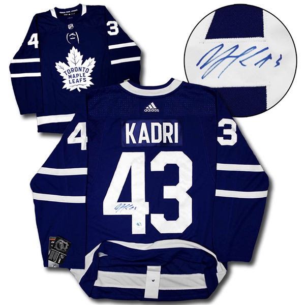Nazem Kadri Toronto Maple Leafs Autographed Adidas Authentic Hockey Jersey