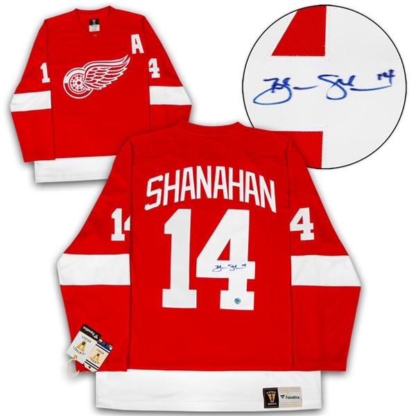 Brendan Shanahan Detroit Red Wings Autographed Fanatics Vintage Hockey Jersey
