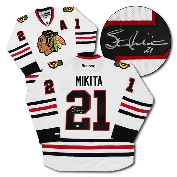 Stan Mikita Chicago Blackhawks Autographed White Reebok Hockey Jersey