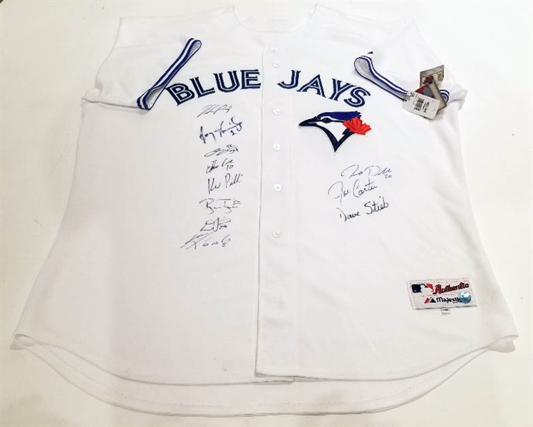 Toronto Blue Jays 11 Player Legends Signed Authentic Baseball Jersey *Donaldson, Carter, Stieb, etc*