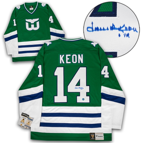 Dave Keon Hartford Whalers Autographed Last Game Fanatics Vintage Hockey Jersey