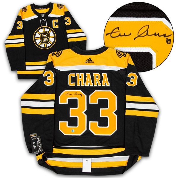 Zdeno Chara Boston Bruins Autographed Adidas Authentic Hockey Jersey
