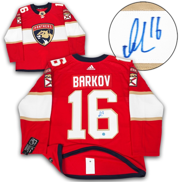 Aleksander Barkov Florida Panthers Autographed Adidas Authentic Hockey Jersey