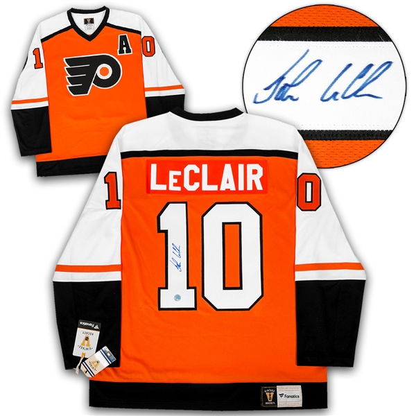 John LeClair Philadelphia Flyers Autographed Fanatics Vintage Hockey Jersey