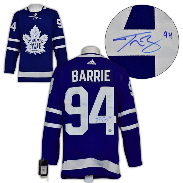 Tyson Barrie Toronto Maple Leafs Autographed Adidas Authentic Hockey Jersey