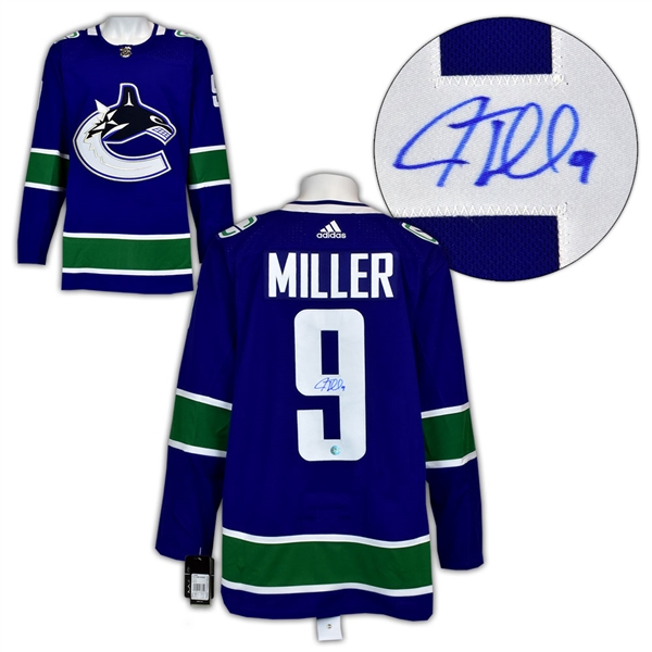 J.T. Miller Vancouver Canucks Autographed Adidas Authentic Hockey Jersey