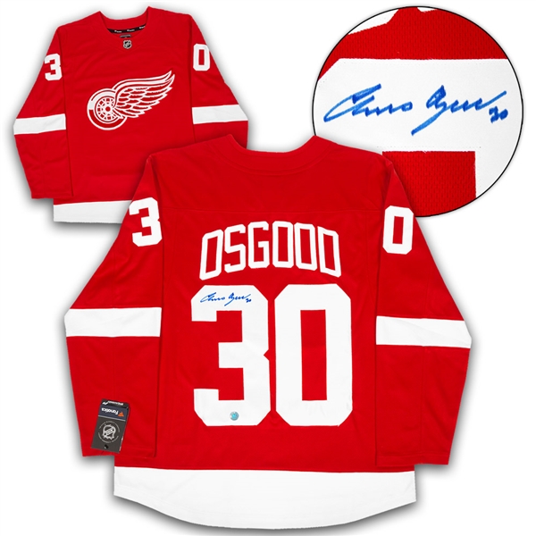 Chris Osgood Detroit Red Wings Autographed Fanatics Hockey Jersey